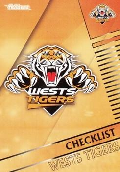 2018 ESP Traders #151 Wests Tigers Checklist Front